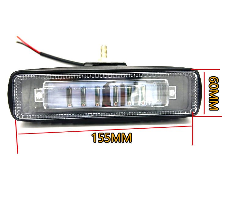 LED red zone light for forklift safety warning - side view