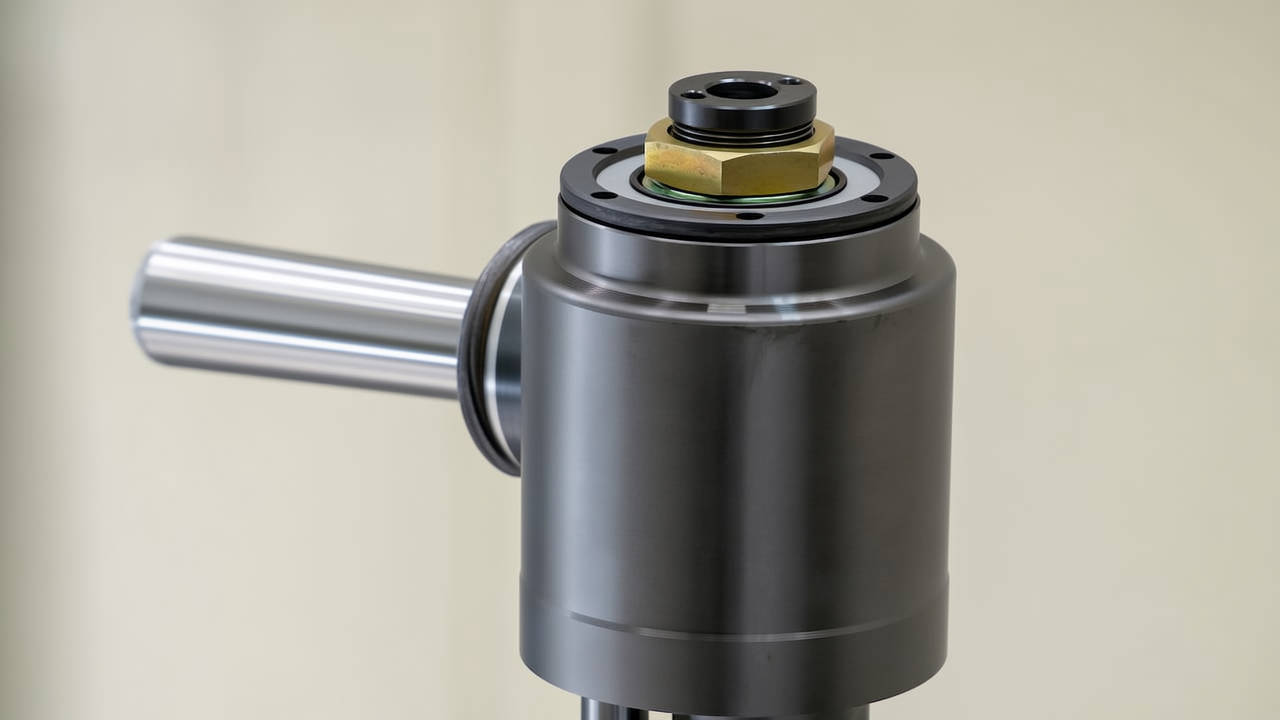Forklift hydraulic lift cylinder with extended chrome piston rod, identical across Daewoo and Doosan models