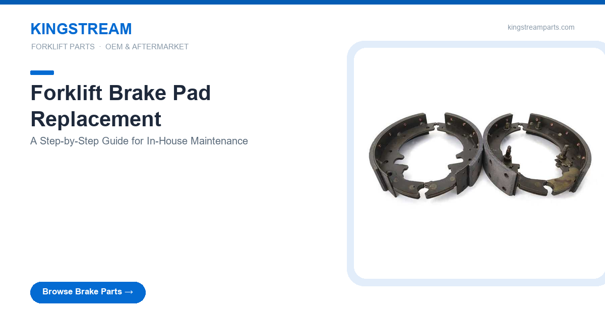 Forklift brake pad replacement step-by-step guide - brake shoes and friction lining