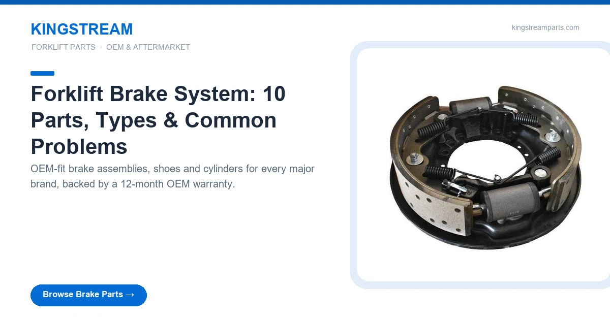 Forklift brake system: Kingstream OEM-fit brake parts banner