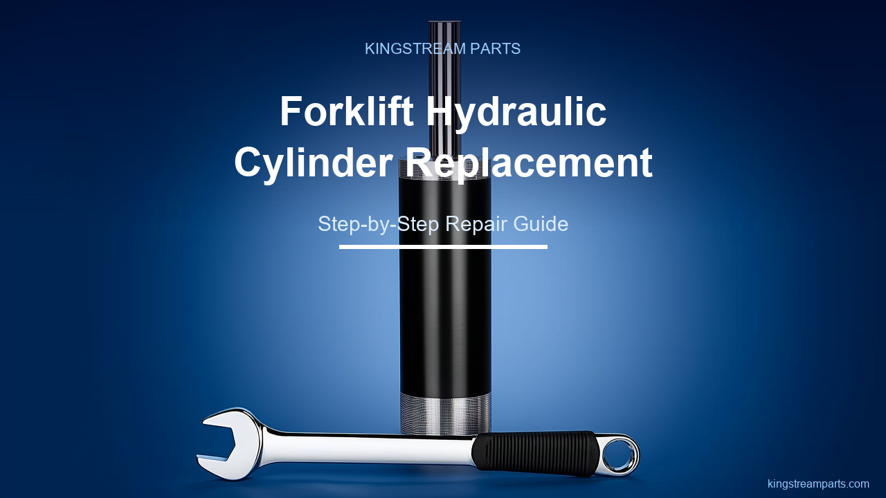 Forklift hydraulic lift cylinder with socket wrench and seal kit — forklift hydraulic cylinder replacement guide