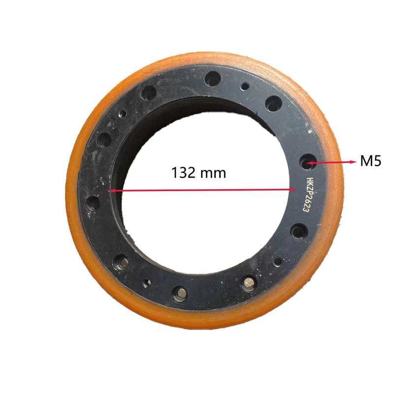 PU-210-70-83 2 Ton Electric Forklift Rear Wheel 210x70-83 PU Drive Wheel - Genuine Replacement