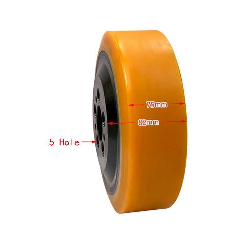 PU-230-75-82 Factory Direct 230x75-82 Electric Drive Wheel 5 Hole - Genuine Replacement