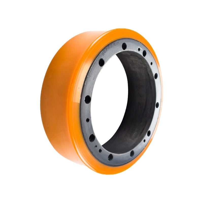 Orange Caster Wheel 250x80-17 PU Wheel 10 Hole - Kingstream
