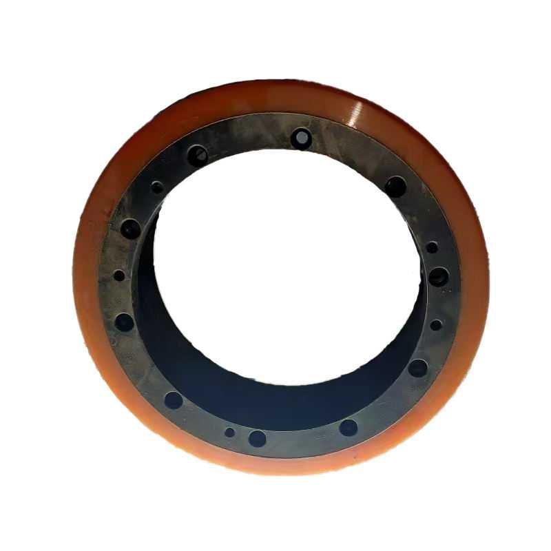 High Quality Forklift Part Orange Caster Wheel 250x80-17 PU Wheel 10 Hole - Kingstream Forklift Parts