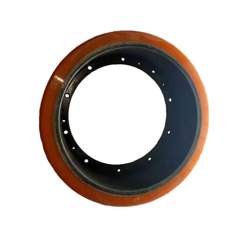 OEM PU-250-80-17 Orange Caster Wheel 250x80-17 PU Wheel 10 Hole Direct Replacement