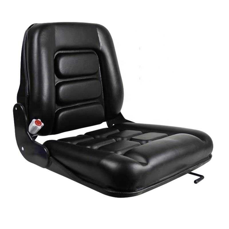 Heavy Duty Adjustable Folding Back Forklift Seat - Kingstream