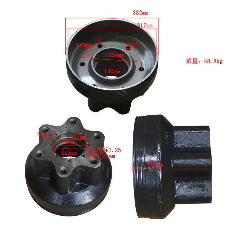 OEM QDQ-QAD-3035-25 Heli 3T 25plug QDQ-QAD-3035-25 Forklift Drive Axle Direct Replacement